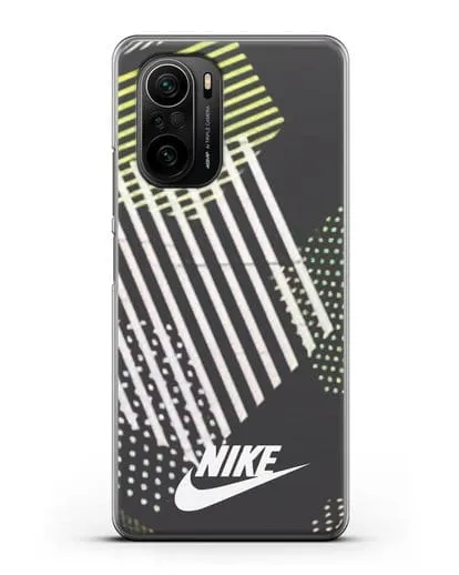Чехол с паттерном Nike силиконовый для Xiaomi Poco F3