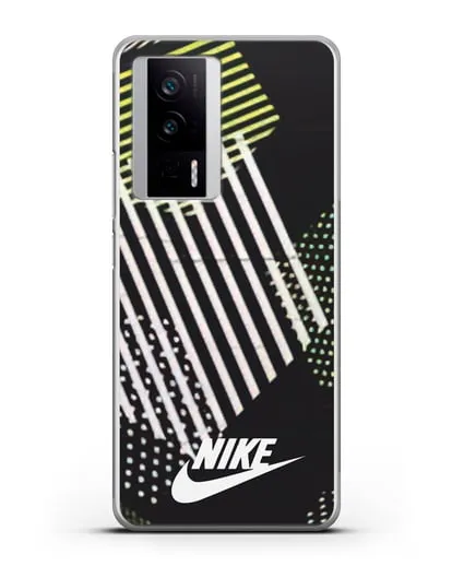 Чехол с паттерном Nike силиконовый для Xiaomi Poco F5 Pro