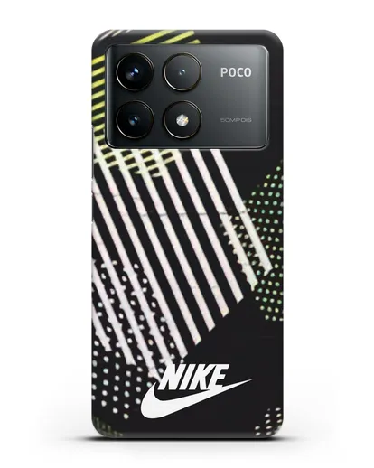 Чехол с паттерном Nike силиконовый для Xiaomi Poco F6 Pro