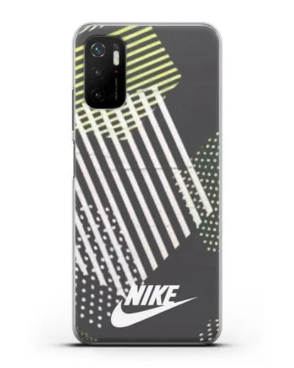 Чехол с паттерном Nike силиконовый для Xiaomi Poco M3 Pro