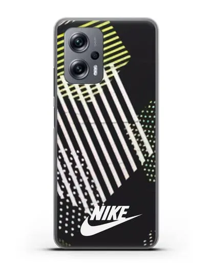Чехол с паттерном Nike силиконовый для Xiaomi Poco X4 GT