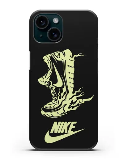 Чехол с обувью Nike силиконовый для iPhone 15