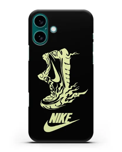 Чехол с обувью Nike силиконовый для iPhone 16 Plus