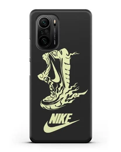 Чехол с обувью Nike силиконовый для Xiaomi Poco F3