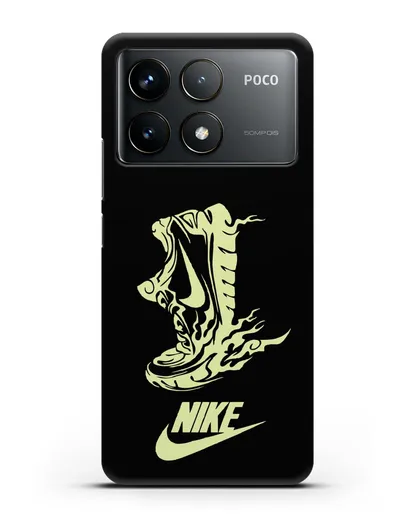 Чехол с обувью Nike силиконовый для Xiaomi Poco F6 Pro