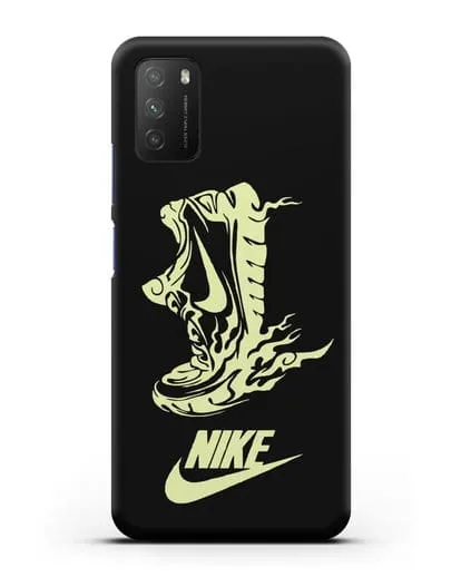 Чехол с обувью Nike силиконовый для Xiaomi Poco M3