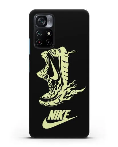Чехол с обувью Nike силиконовый для Xiaomi Poco M4 Pro 5G