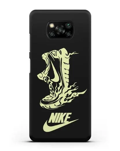 Чехол с обувью Nike силиконовый для Xiaomi Poco X3