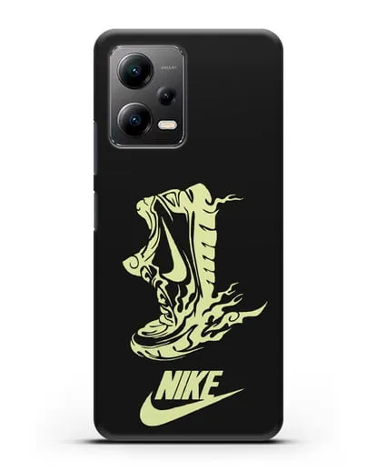 Чехол с обувью Nike силиконовый для Xiaomi Poco X5