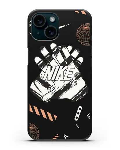 Чехол с логотипом Air Nike силиконовый для iPhone 15