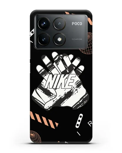 Чехол с логотипом Air Nike силиконовый для Xiaomi Poco F6 Pro