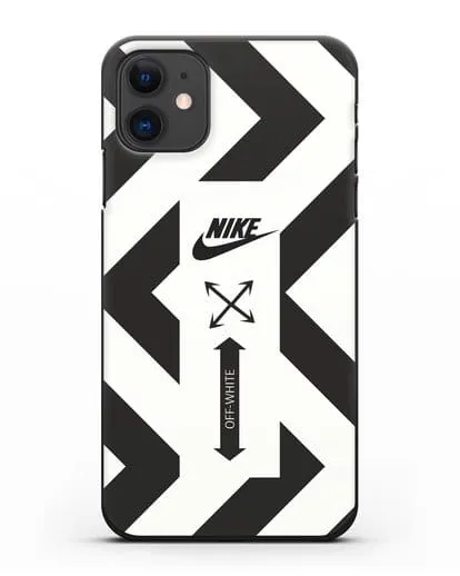 Чехол с черно-белым логотипом Nike силиконовый для iPhone 11