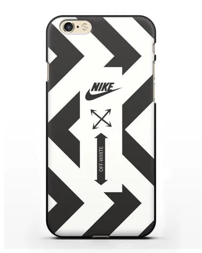 Чехол с черно-белым логотипом Nike силиконовый для iPhone 6