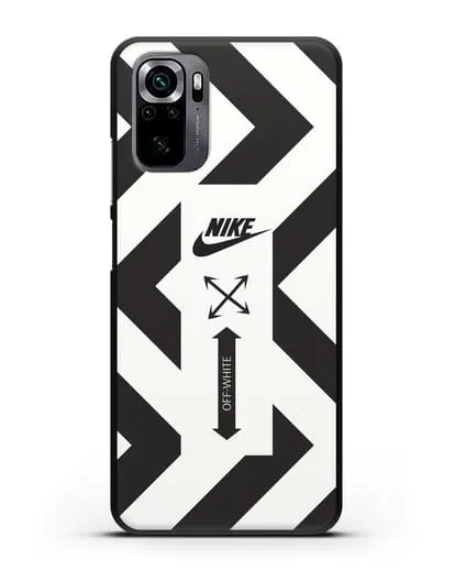 Чехол с черно-белым логотипом Nike силиконовый для Xiaomi Poco M5s