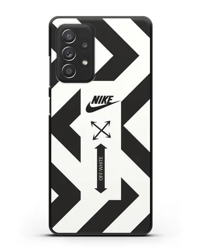Чехол с черно-белым логотипом Nike силиконовый для Samsung Galaxy A53