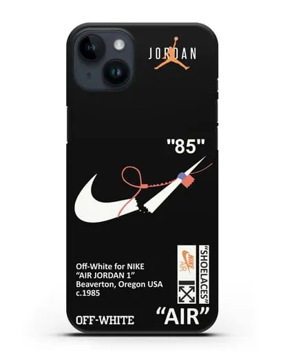 Чехол с дизайном Nike на стяжке силиконовый для iPhone 14 Plus