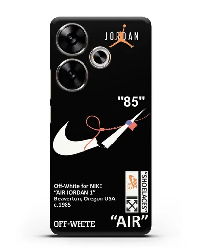 Чехол с дизайном Nike на стяжке силиконовый для Xiaomi Poco F6