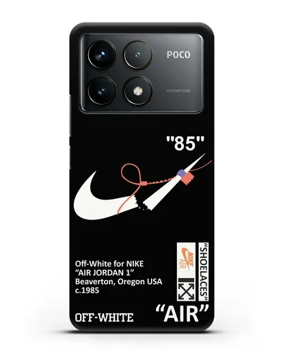 Чехол с дизайном Nike на стяжке силиконовый для Xiaomi Poco F6 Pro
