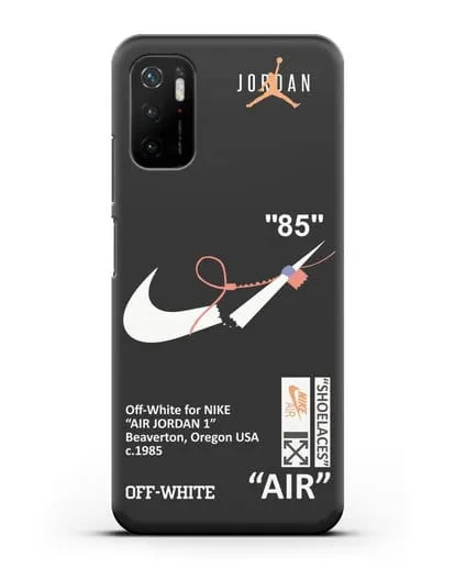 Чехол с дизайном Nike на стяжке силиконовый для Xiaomi Poco M3 Pro