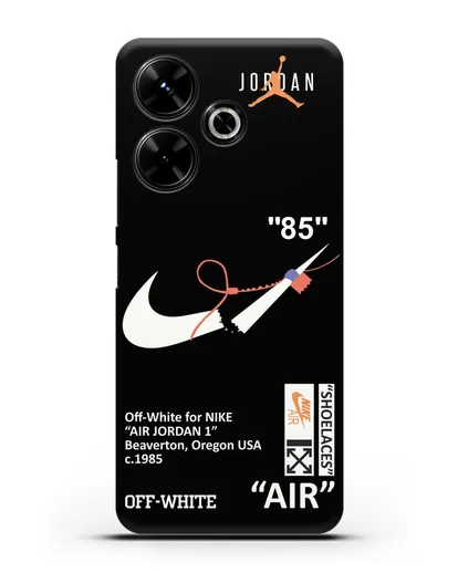 Чехол с дизайном Nike на стяжке силиконовый для Xiaomi Poco M6