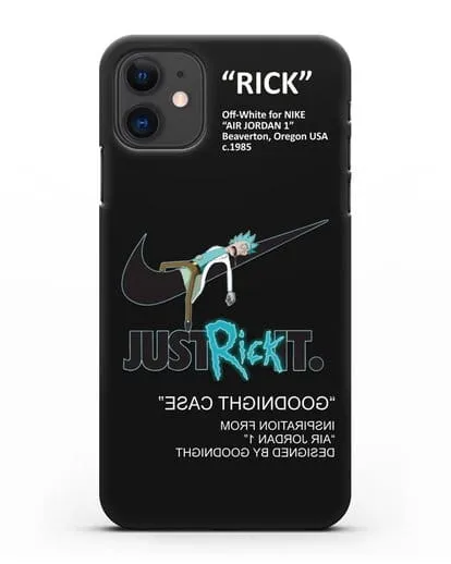 Чехол с принтом Just Rick it силиконовый для iPhone 11