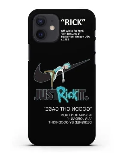 Чехол с принтом Just Rick it силиконовый для iPhone 12