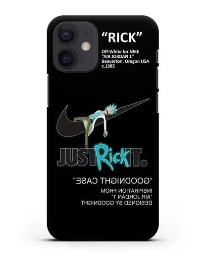 Чехол с принтом Just Rick it силиконовый для iPhone 12 mini