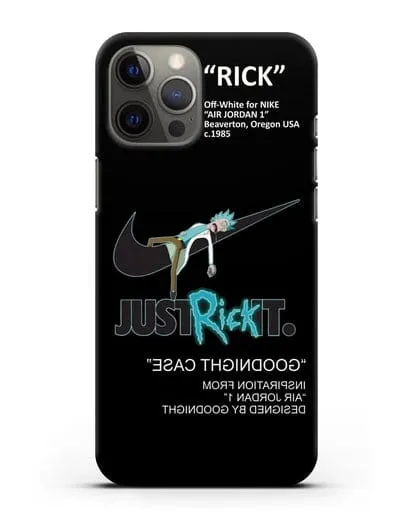 Чехол с принтом Just Rick it силиконовый для iPhone 12 Pro Max