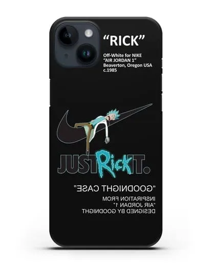 Чехол с принтом Just Rick it силиконовый для iPhone 14 Plus