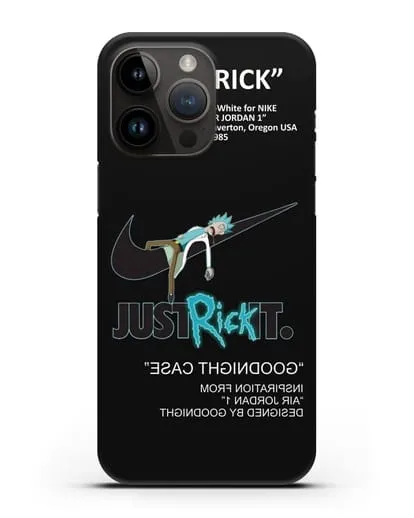 Чехол с принтом Just Rick it силиконовый для iPhone 14 Pro Max