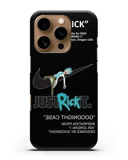 Чехол с принтом Just Rick it силиконовый для iPhone 16 Pro