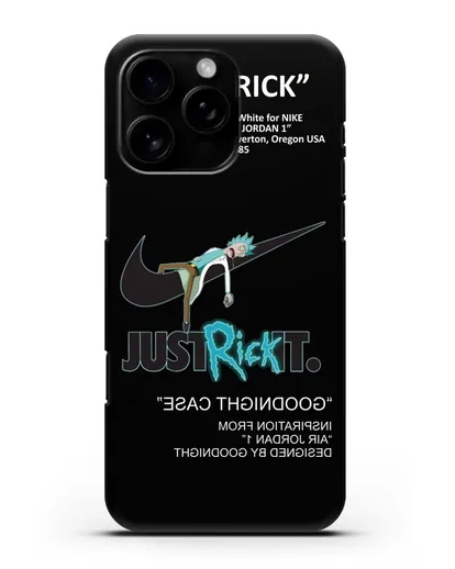 Чехол с принтом Just Rick it силиконовый для iPhone 16 Pro Max