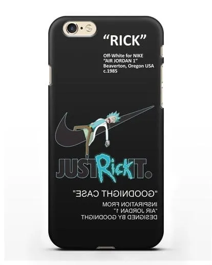 Чехол с принтом Just Rick it силиконовый для iPhone 6