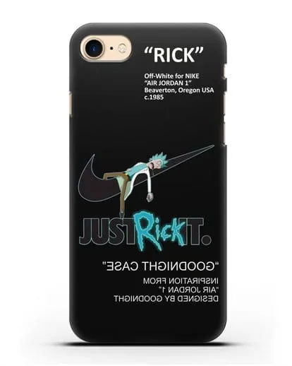 Чехол с принтом Just Rick it силиконовый для iPhone 8