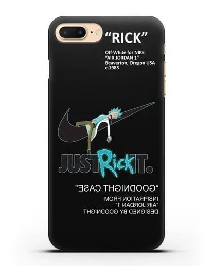 Чехол с принтом Just Rick it силиконовый для iPhone 8 Plus