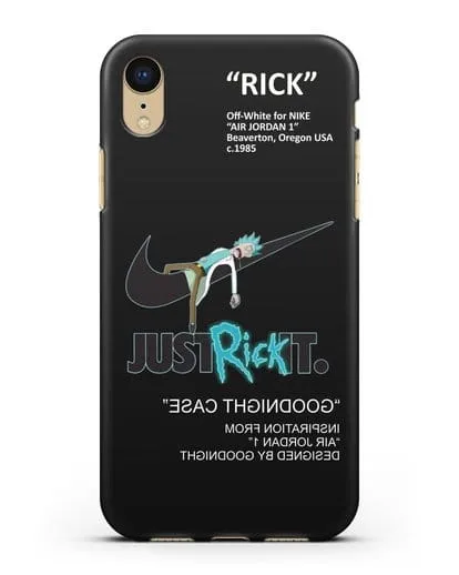 Чехол с принтом Just Rick it силиконовый для iPhone XR