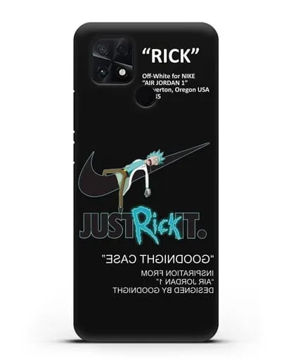 Чехол с принтом Just Rick it силиконовый для Xiaomi Poco C40