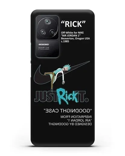 Чехол с принтом Just Rick it силиконовый для Xiaomi Poco F4
