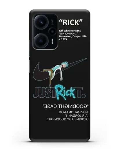 Чехол с принтом Just Rick it силиконовый для Xiaomi Poco F5
