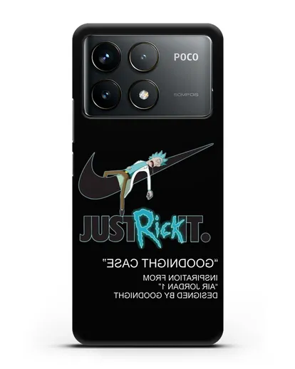 Чехол с принтом Just Rick it силиконовый для Xiaomi Poco F6 Pro
