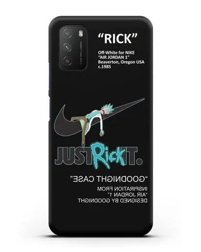Чехол с принтом Just Rick it силиконовый для Xiaomi Poco M3