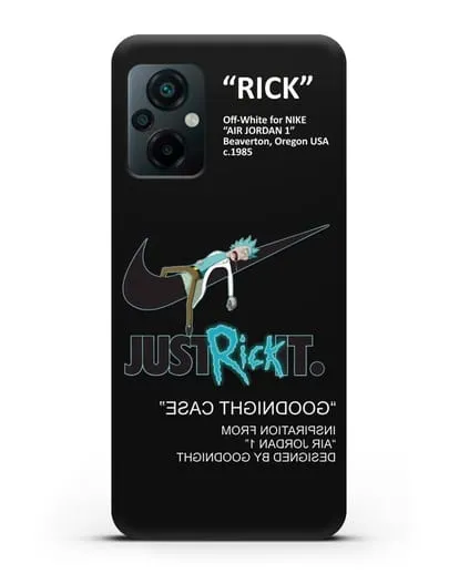 Чехол с принтом Just Rick it силиконовый для Xiaomi Poco M5