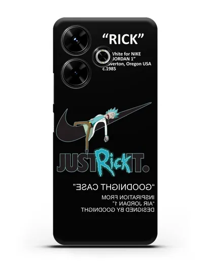 Чехол с принтом Just Rick it силиконовый для Xiaomi Poco M6