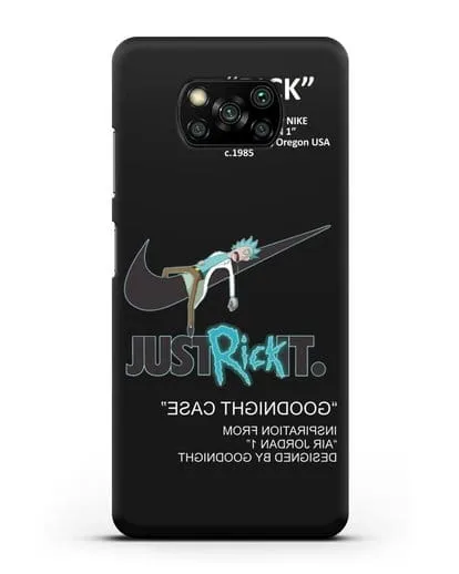 Чехол с принтом Just Rick it силиконовый для Xiaomi Poco X3 Pro