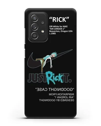 Чехол с принтом Just Rick it силиконовый для Samsung Galaxy A53