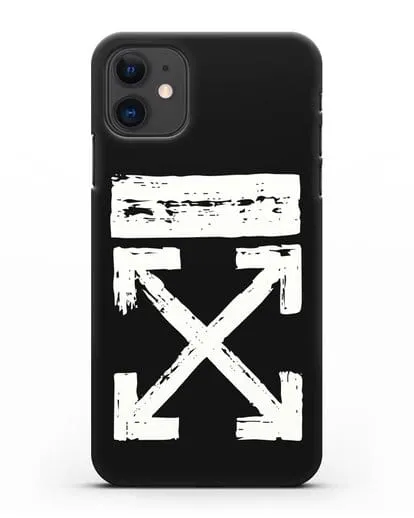 Чехол с логотипом Off White Style силиконовый для iPhone 11