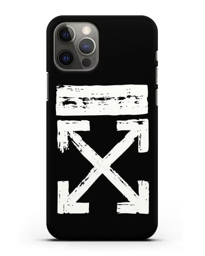Чехол с логотипом Off White Style силиконовый для iPhone 12 Pro