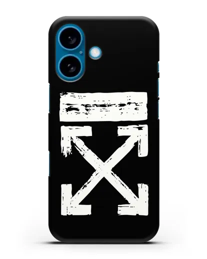 Чехол с логотипом Off White Style силиконовый для iPhone 16