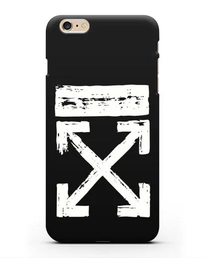 Чехол с логотипом Off White Style силиконовый для iPhone 6s Plus