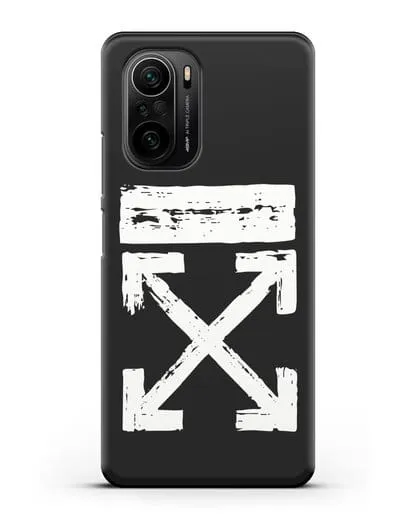 Чехол с логотипом Off White Style силиконовый для Xiaomi Poco F3 Pro
